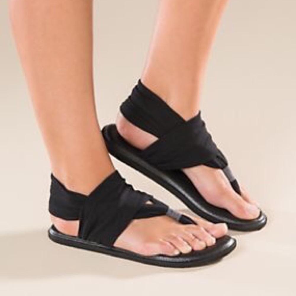 Black Sanuk Sandals