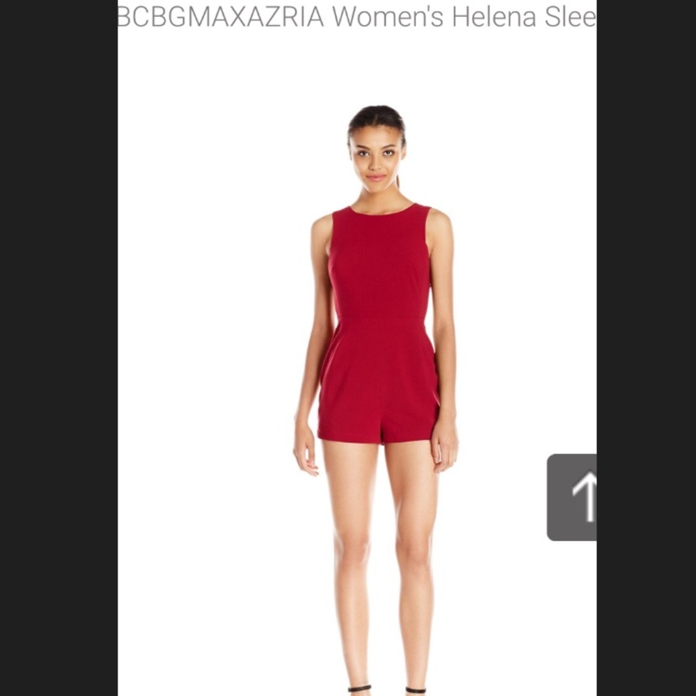 BCBGMAXAZRIA Women's Helena Sleeveless Romper