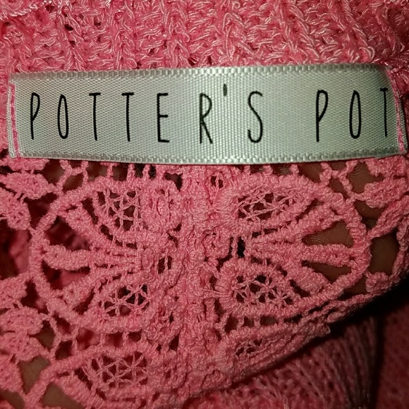 Pink▪Crochet▪Back▪Sweater - Picture 2 of 4