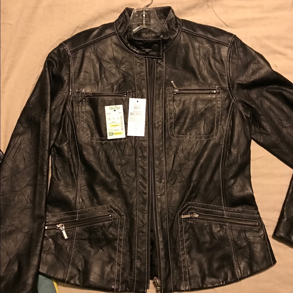 Peck and Peck Leather Jacket