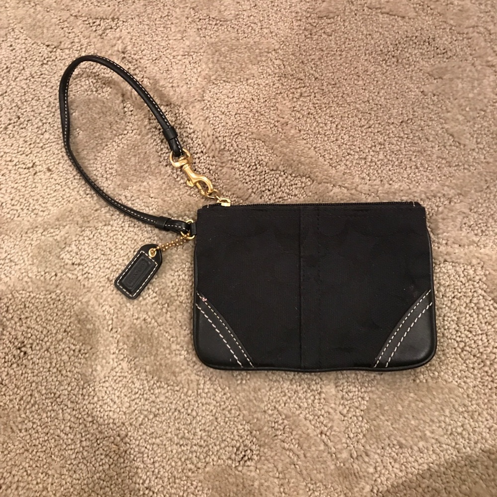 Black Coach Wristlet