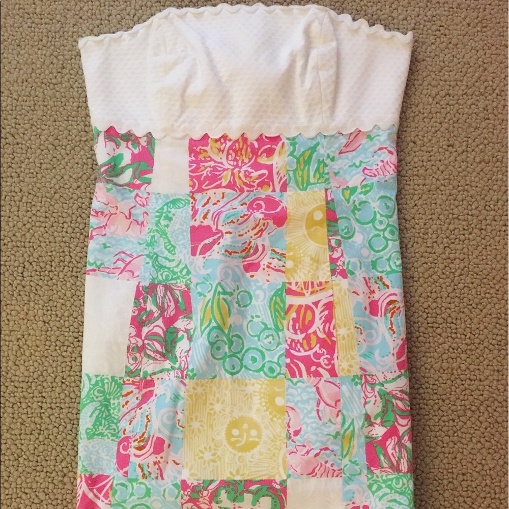 Lilly Pulitzer strapless dress
