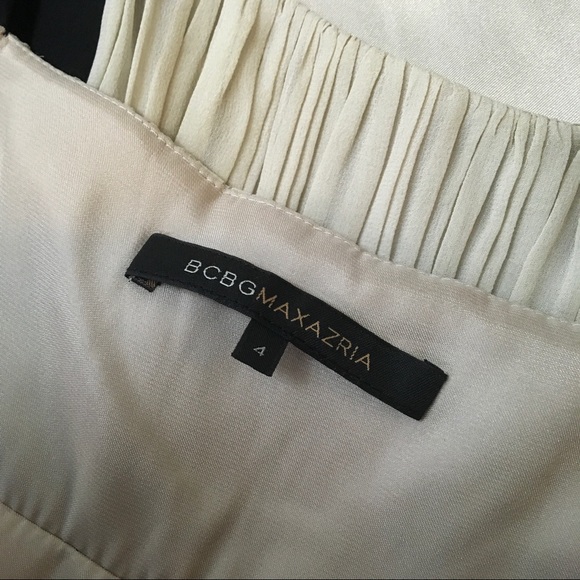 BCBGMaxAzria Tan Black Jeweled Draped Maxi Dress - Picture 6 of 7