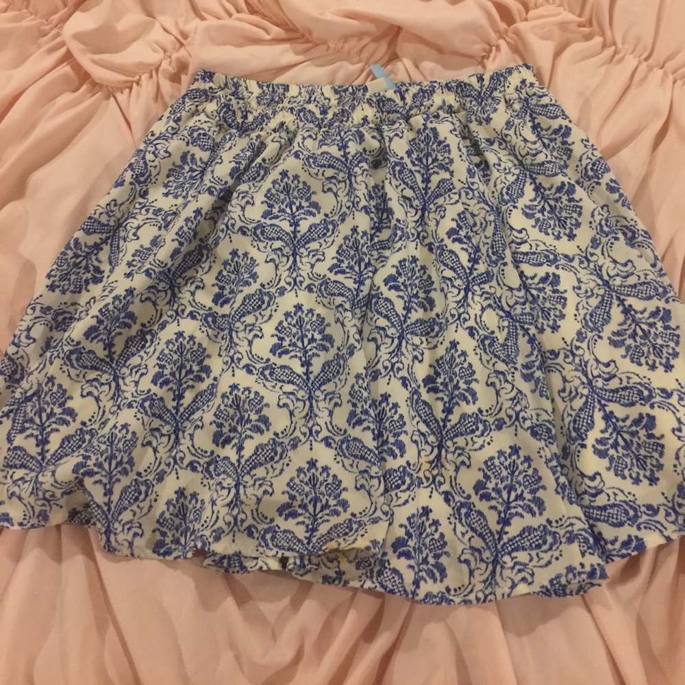 Blue patterned shirt