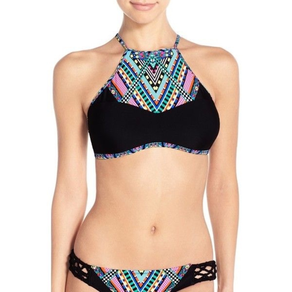 Jessica Simpson high neck bikini top