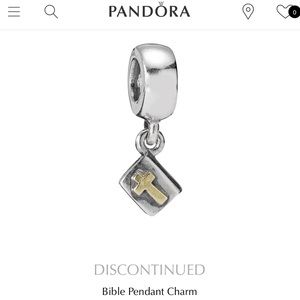 Pandora dangling bible charm