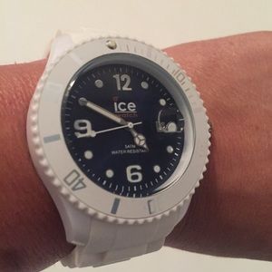 Sharp! Ice Watch: White with Navy Accents
