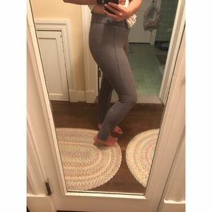 Grey Lululemon High Rise Straight Leg Pant