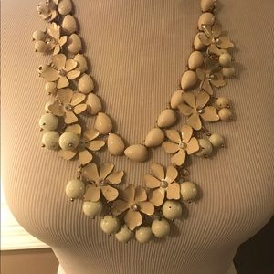 J. Crew metal flower necklace