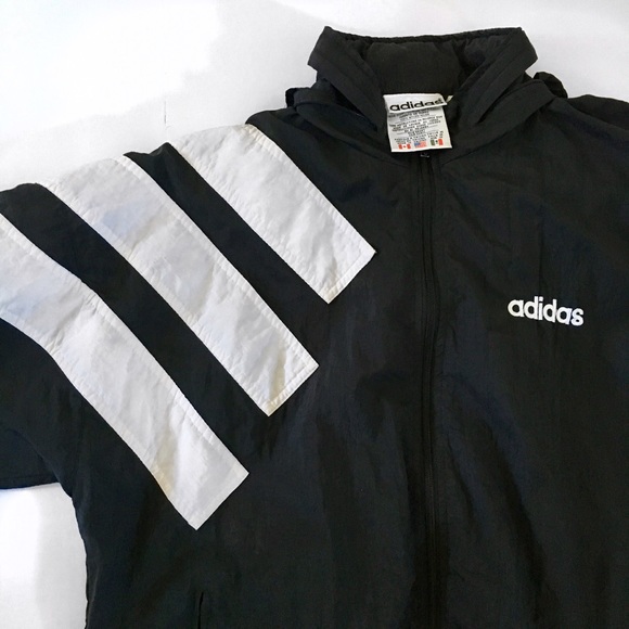 adidas Other - Vintage Adidas Track Jacket W/Hidden Hood