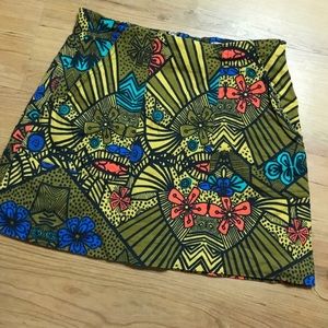 Zara printed miniskirt