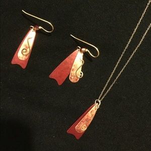 Jody Coyote red & gold set