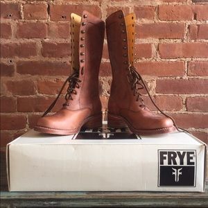 Mid-calf Frye boots - sturdy!