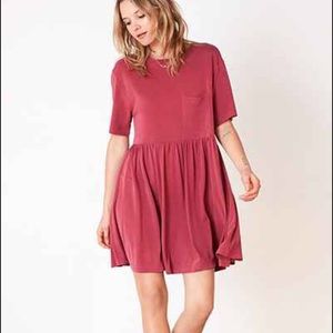 Silence& Noise Cupro Babydoll Dress