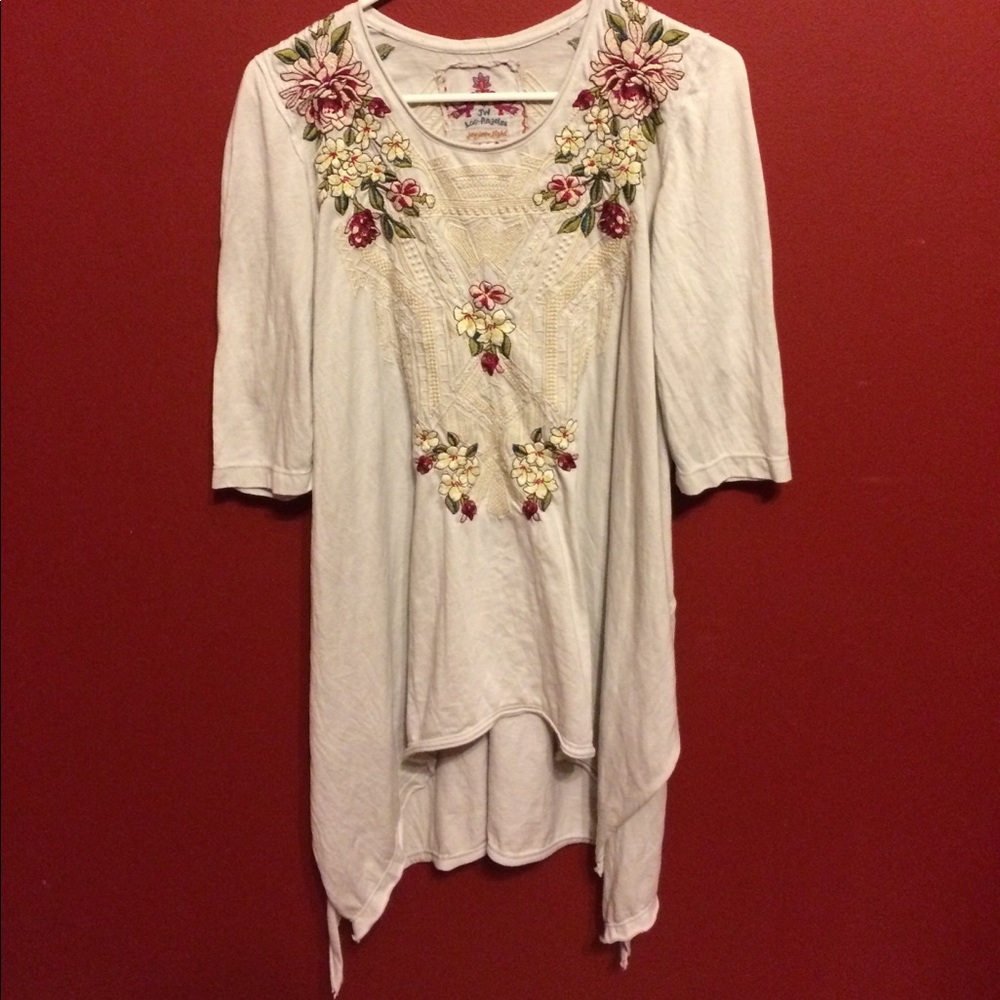 Johnny Was Aztec Tunic Top Size Medium