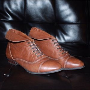 ALDO Brown oxford booties