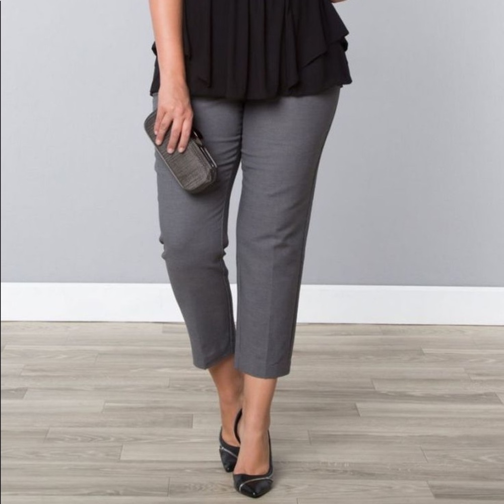 Merona Gray Ankle Cut Slacks