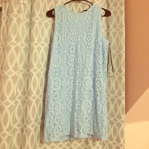 Blue floral dress