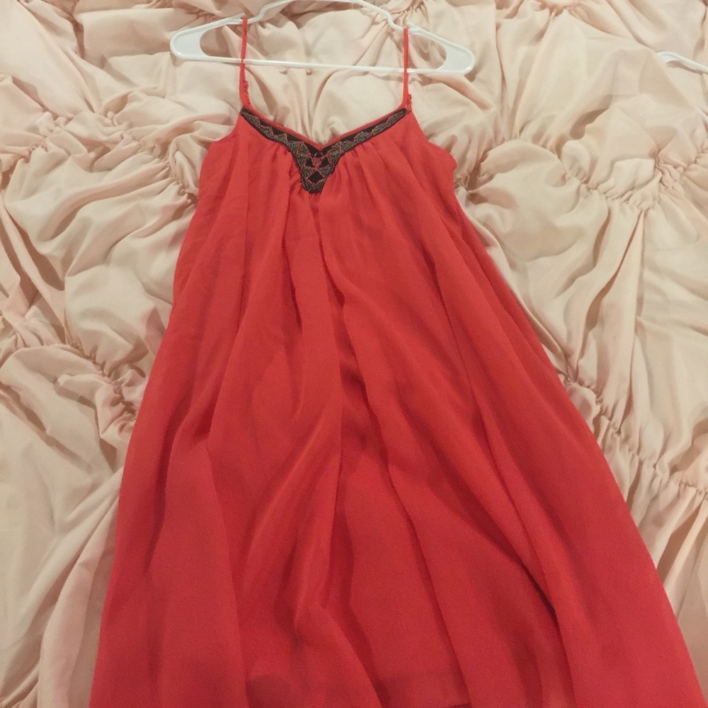 Coral dress