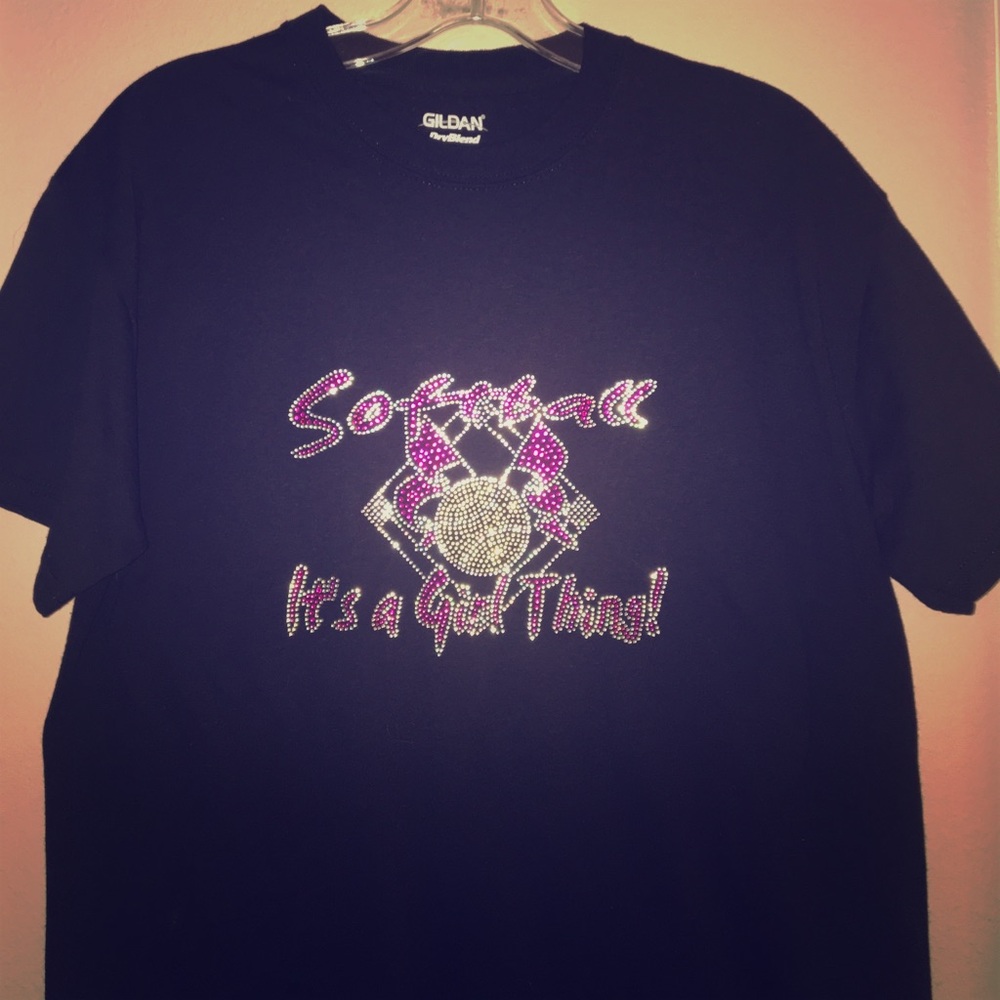 NEW Rhinestone Softball Shirt