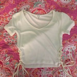 Garage White Crop Top Size XS