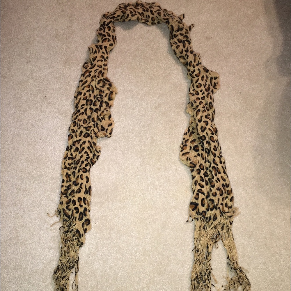 cheeta print scarf