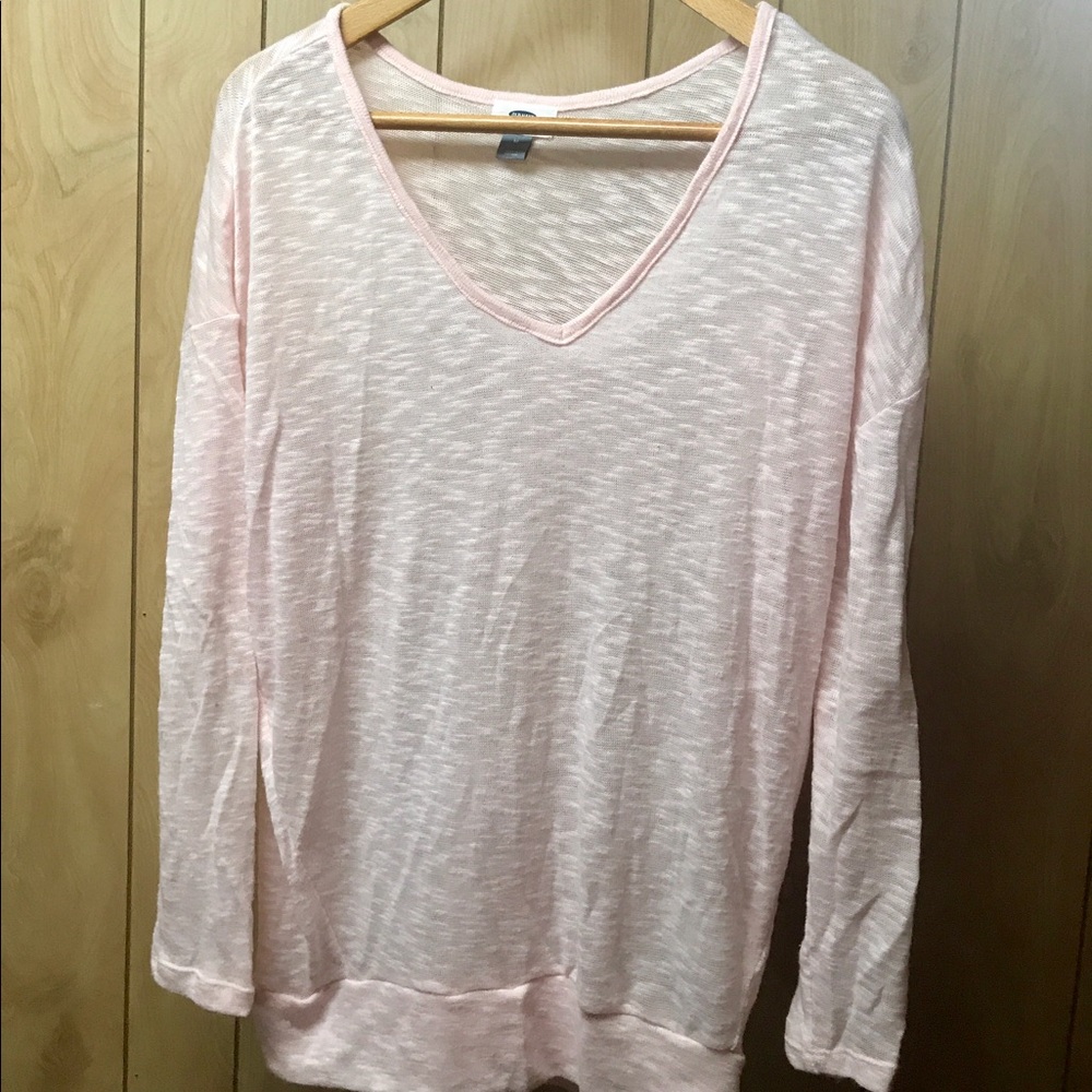 Tunic Length Pink Sweater by Old Navy Size Medium