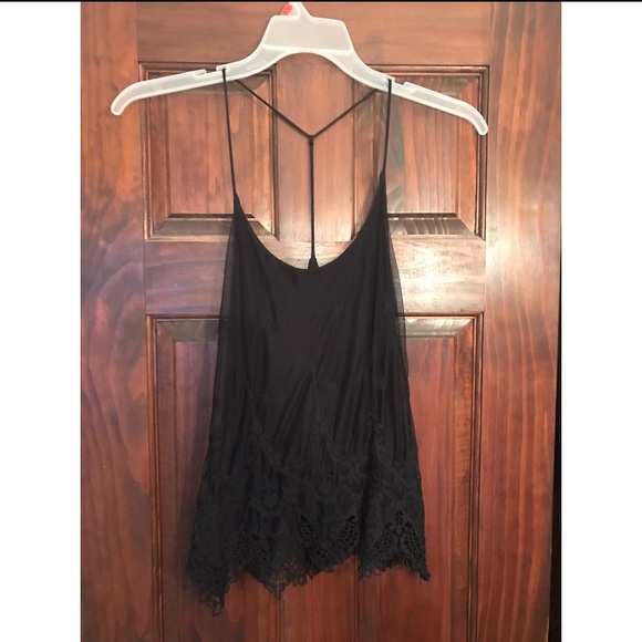 Urban Outfitters Tops - Black lace tank top