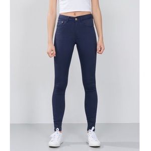 👖Bik Bok Mid Waist Pants | Navy | Sz S