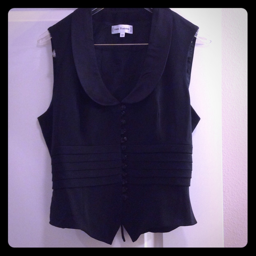 Anne Fontaine black vest