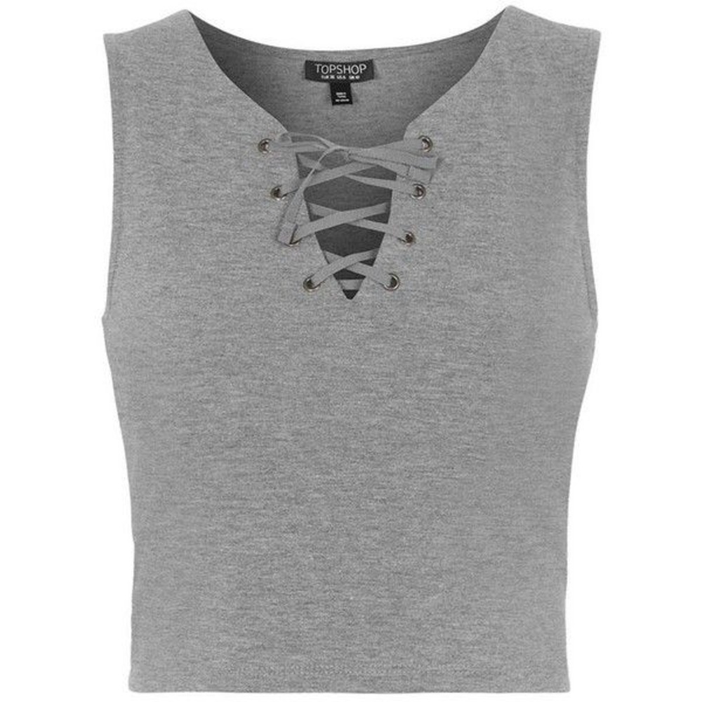 LACE UP CROP TOP TANK