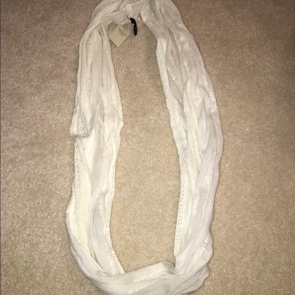 white infinity scarf