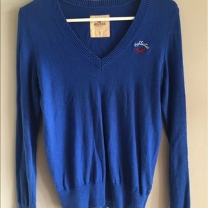 Preppy blue hollister sweater