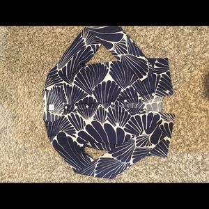 J Crew tan and navy cardigan. Perfect condition