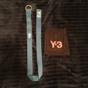 Y-3 blue cloth belt