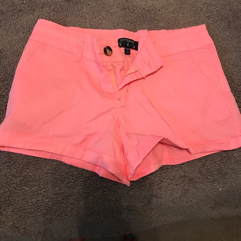 Salmon shorts never been worn