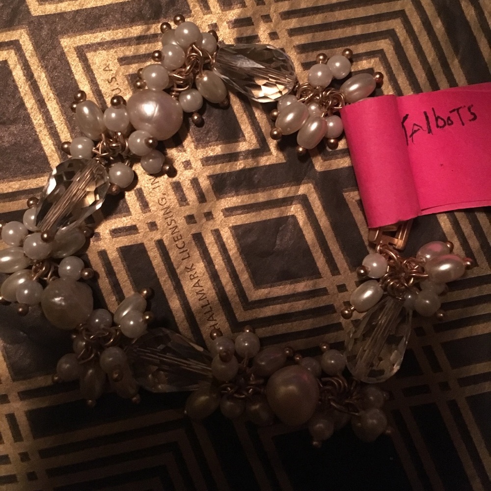 Talbots pearl and crystal bracelet! New