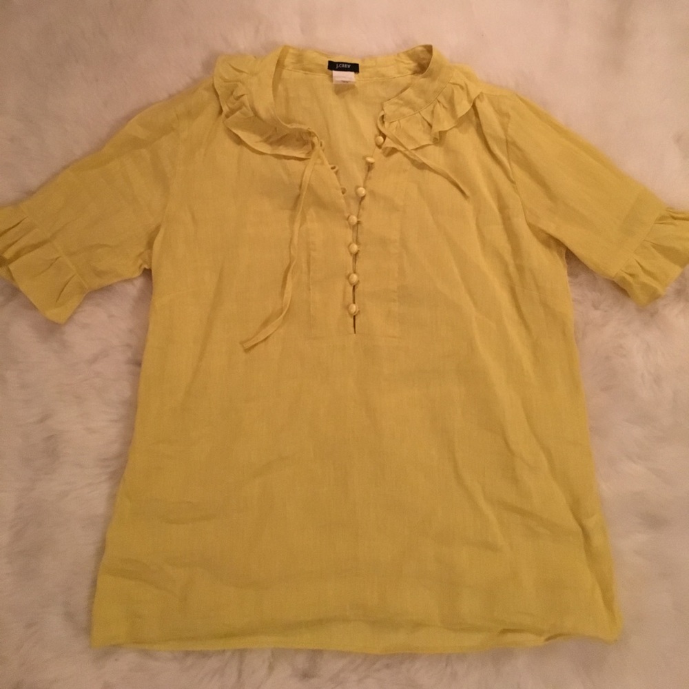 J. Crew Linen/Cotton Blend Blouse