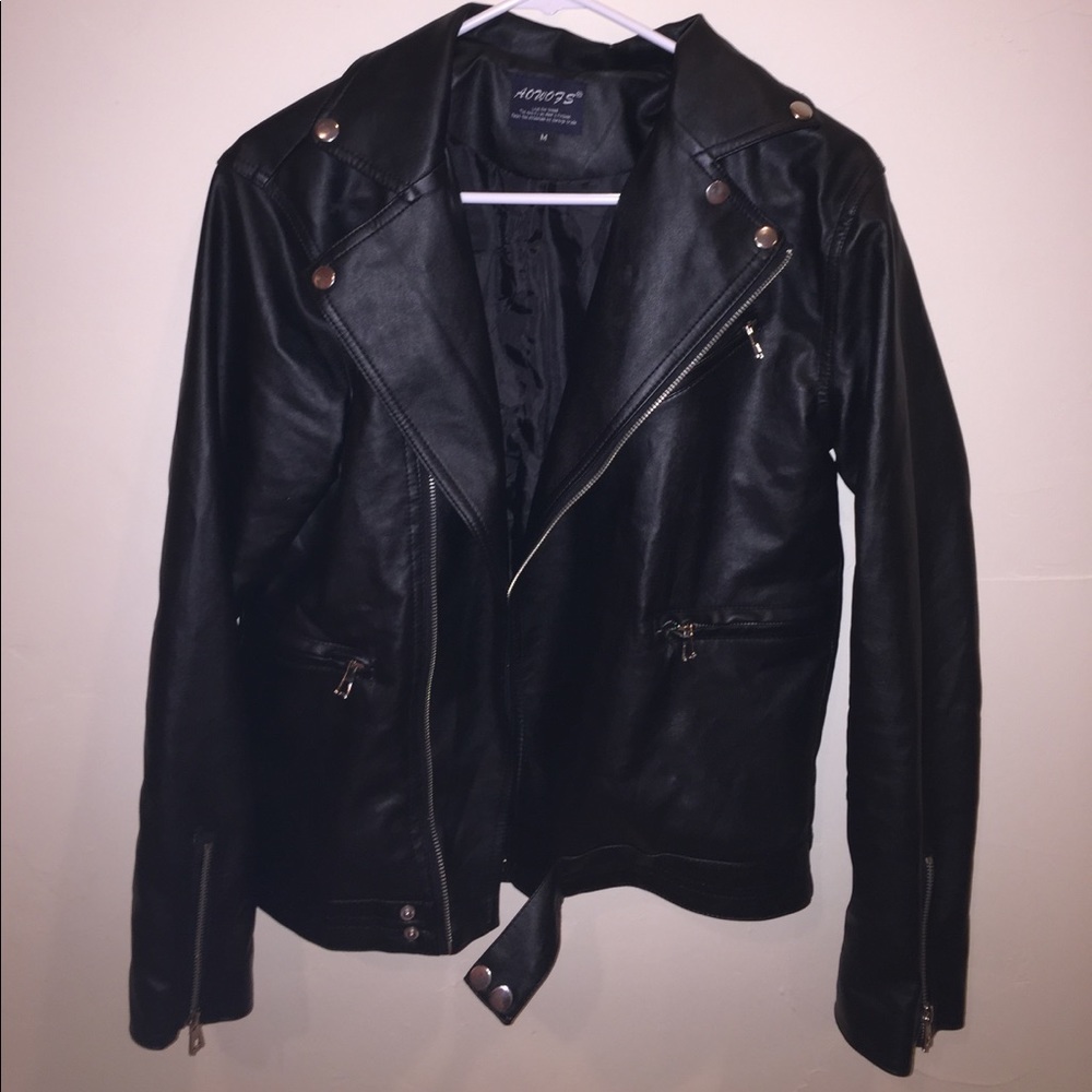 Faux leather jacket