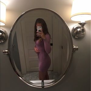Lavender bodycon dress