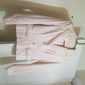 Pink suit top blazer
