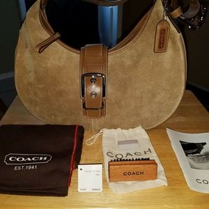Authentic Coach Brown Suede