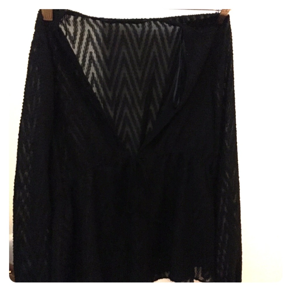 zara see thru deep v cut top