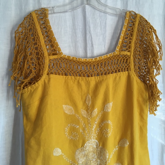 Free People Embroidered Shift Dress - Picture 3 of 8