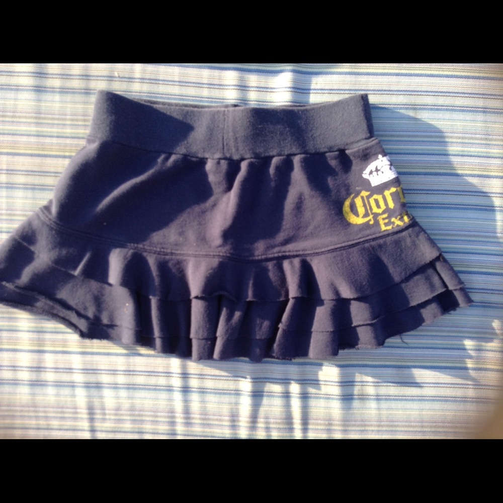 Navy Blue Corona Mini Skirt