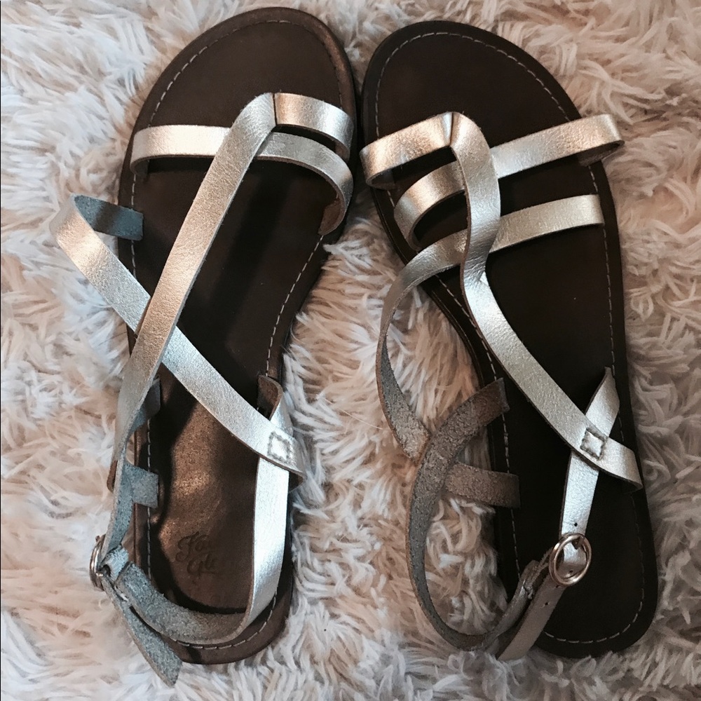 light gold sandals