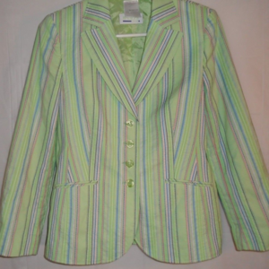 Basler Striped Coat Top Women's Light Jacket