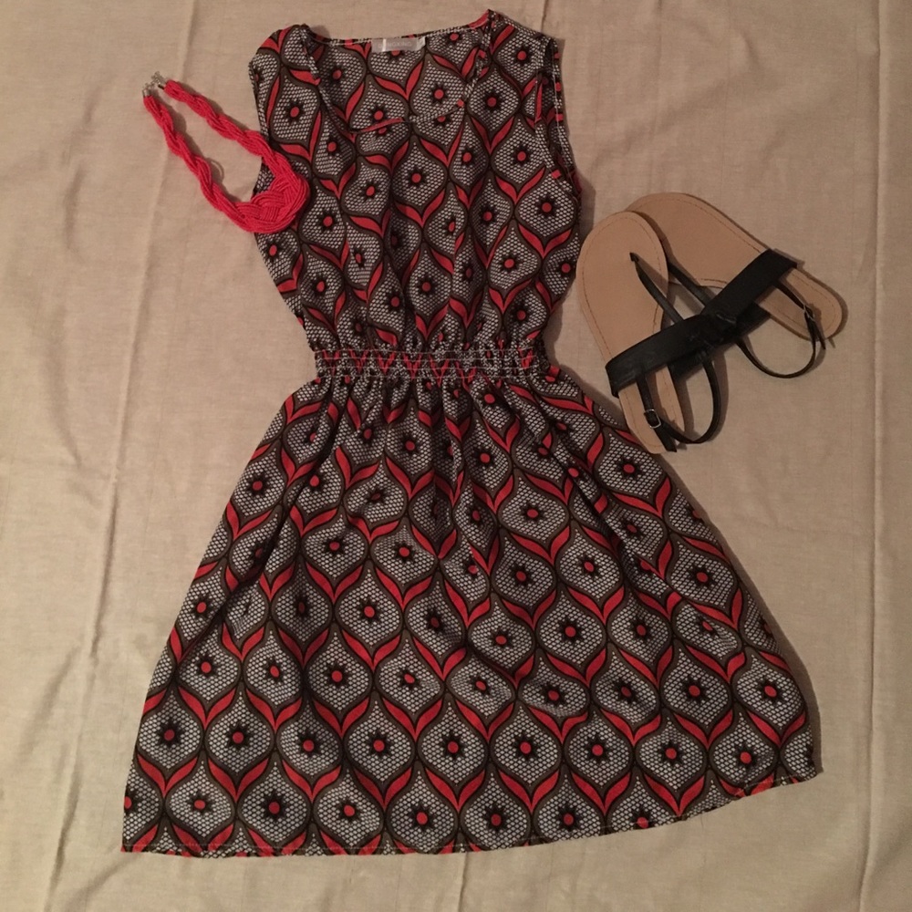 Cinch waist dress