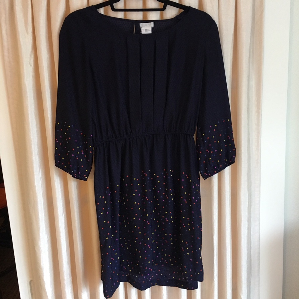Navy Confetti Dress