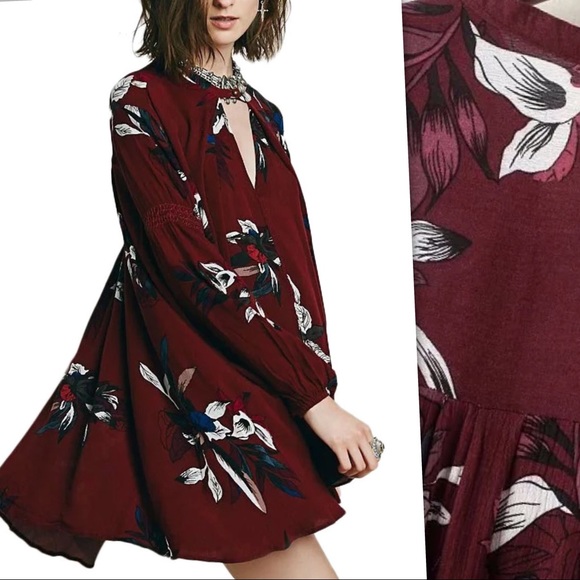 Boho Chic Floral Print Tunic/ Mini Dress - Picture 5 of 8